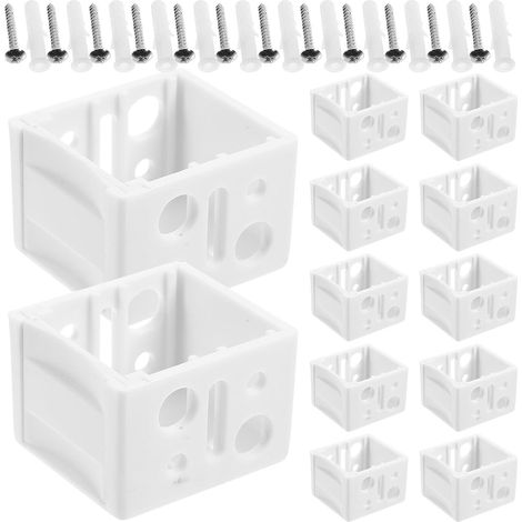 Ensemble de 12 supports pour stores : rail 2,5 cm (1 pouce) - Kit fixation boîtier universel avec (1/5)