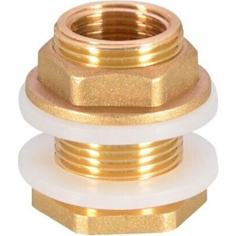 Ulisem Sonstiges Wasserhahnzubehör 2 Stück Messing-Wassertank-Schlauchanschlussadapter Wasserhahn Regeneimer Messing-Wassertankanschluss für Wasserhahn Regeneimer Wassertank (1/3)