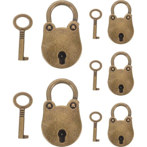 de 5 petits cadenas vintage avec clé idéaux pour boîtes à