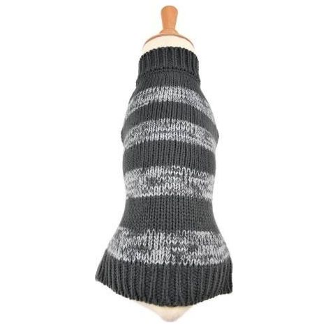 Pull Echarpe fantaisie pour chien 2 en 1 Gris Taille : T40