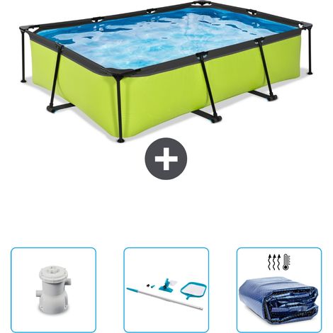 Exit Pool Rechteckig - 300x200x65 cm - 4-teilig SCB81 (1/4)