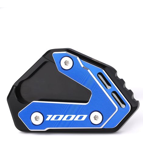 (GSxR1000 Blue2) Compatible pour SZUZUKI GSXR 600 GSX-R 750 GSX R 1000 1000R Accessoires de moto Béquille Extension Pied Béquille latérale Agrandisseur Plaque Pad maxpower (1/4)