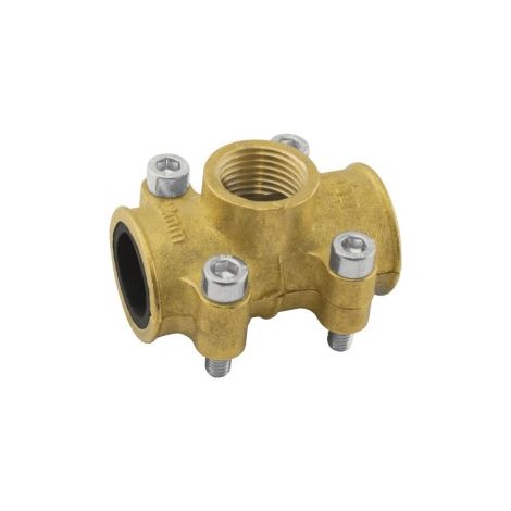 Réparation en laiton pour tube en cuivre avec douille RB - 15 mm - 1/2", GEBO (1/5)