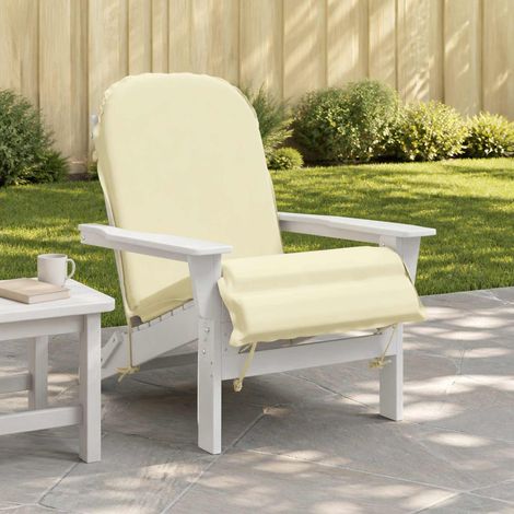 vidaXL Coussin de transat ensoleillé GEMERT 100 % polyester Crème (1/5)
