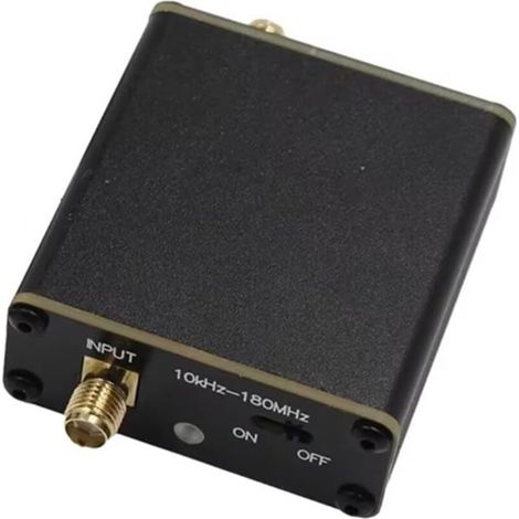Mini High Impedance Amplifier Loop Antenna 10 kHz-180 MHz with Low Impedance Converter for SDR Walkie-Talkie Radios (1/4)