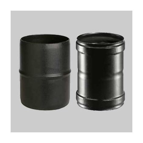 RACCORDO PER TUBO PELLET  Ø 80 mm F/F     MADE IN ITALY