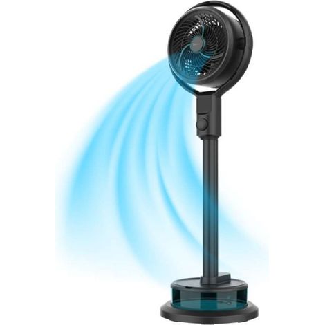 Cecotec Ventilador Nebulizador de Pie EnergySilence 390 Freshessence Ace. 50W, Capacidad 1,65 L, Mando a Distancia