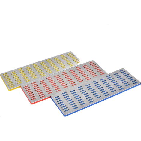 Lot de 3 pierres à aiguiser diamantées, outil d'affûtage gros/moyen/fin pour couteaux et outils, rectification 180 char (1/5)