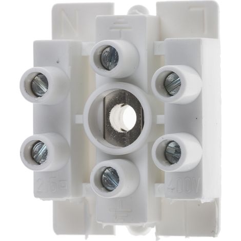 Bornier de raccordement RS PRO, 3 pôles , A visser ( Prix pour Paquet de 10 ) (1/3)