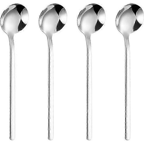 Cuillère à expresso en acier inoxydable, mini cuillère à café, pour desserts, gâteaux, glaces et cappuccino, lot de 4 PQ (1/5)
