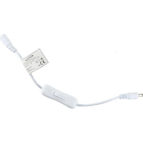 12v-24v Dc Connector 12a Pulsante S-12v-02 Blanc