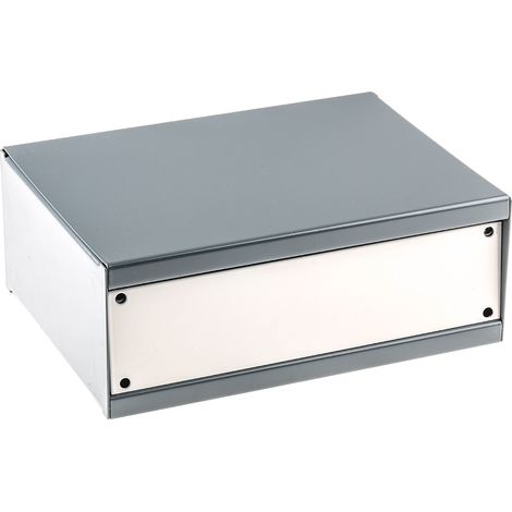 Boîtier d'instrumentation RS PRO en Acier laminé à froid Gris, dim. ext. 204 x 152 x 76mm ( Prix pour Boîte de 1 )