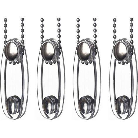 4 Pack Blind Accessories Plastic Cord Weights for Vertical Windows Roller Blinds Window Shutter Clear Plastic Safety Handle for Blinds (1/4)