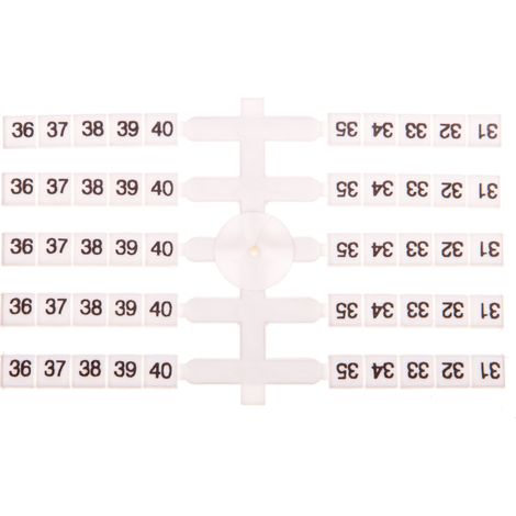 Flexibler Markierer für Schienenverbinder EO3 /31-40/ 20x10 Stück. 003901758