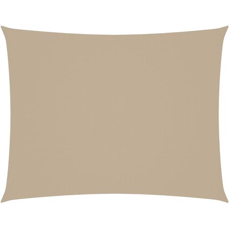 Voile d'ombrage Voile de parasol - Toile d'ombrage Tissu Oxford rectangulaire 5x6 m Beige BV444096 - BonneVie (1/5)