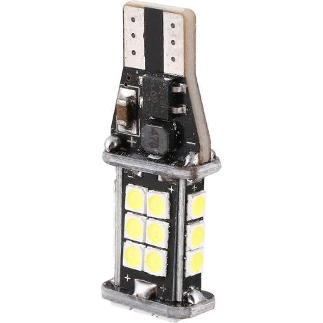 ampoule LED sans erreur 921 912 T10 T15 W16W pour feu de recul, 24 SMD 3030, 1500 lumens, extrêmement lumineuse, pour feux de recul de voiture, 12 V 24 V, blanche. (1/2)