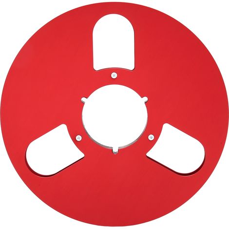 Bobine Vide 1/4 Pouce 10" Alliage d'Aluminium 3 Trous pour TEAC Rouge, Pièce Machine à Ruban Sonore (1/5)