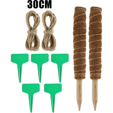 Reusable plant support for climbing plants, with rope and labels, ideal for balcony, garden or courtyard. (1/5)