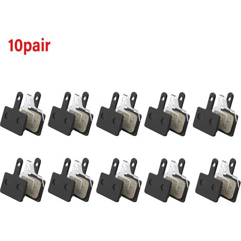 Plaquettes de frein à disque pour VTT, tailles 10/20/30/40/50, compatibles avec les modèles M375, M445, M446 et Deore M515. Fabriquées en résine et matériaux organiques. (1/5)
