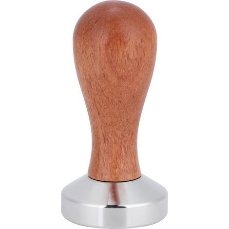 Atyhao Tamper à Café, Tamper Manuel à Poudre de Café en Acier Inoxydable de 49 Mm avec Accessoires de Cuisine à Poignée en Bois. (1/5)