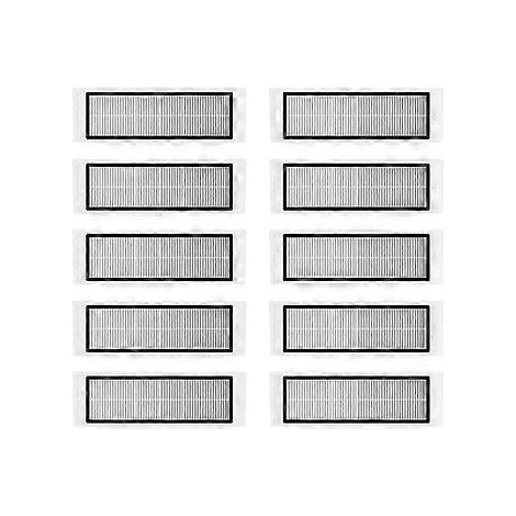 10er-Pack HEPA-Filter für Xiaomi Roborock S6, S5 MAX, S60, S65, S5, S50, S55, E25, E35 Staubsauger (1. Generation)