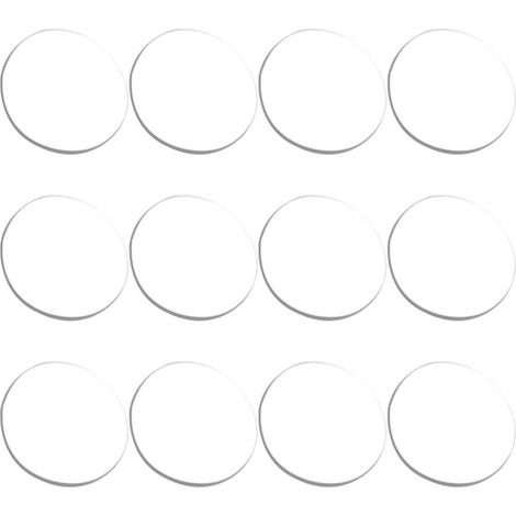 Lot de 12 patins antidérapants transparents 25 mm avec ventouses pour (1/5)