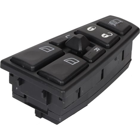 Interrupteur de fenêtre principal, noir fiable 20752918 ABS haute résistance Installation facile pour accessoire de voiture camion de remplacement FH12 FH13 FM VNL (1/5)