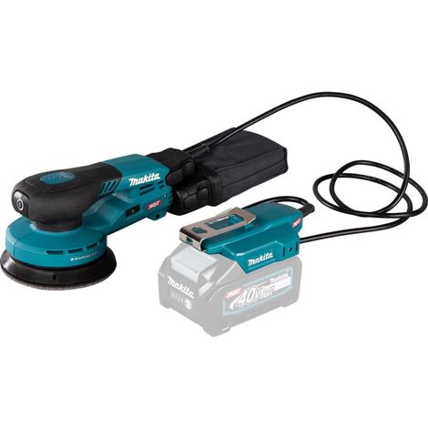 Makita – Ponceuse excentrique 125 mm – Alimentation batterie 40 V – Moteur Brushless – Aspiration intégrée pour poussière – Pour bois dur et teck - BO003CGZ