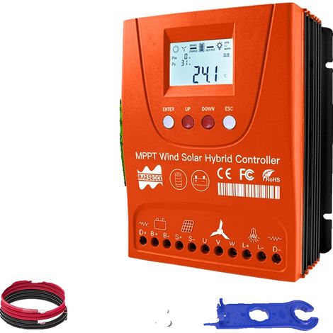 Contrôleur hybride solaire éolien MPPT, 1500W d'énergie éolienne, 1500W d'énergie solaire (1/2)