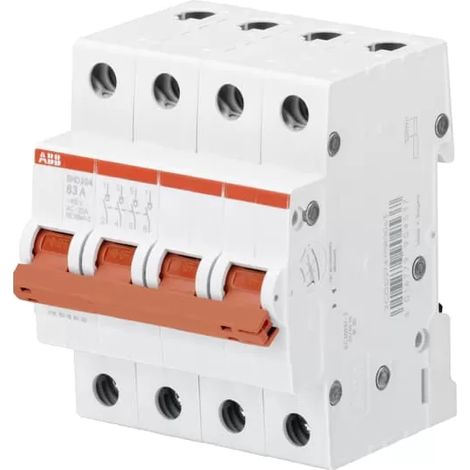 ABB Stotz S&J Lasttrennschalter 4-polig, 63A SHD204/63 (1/2)