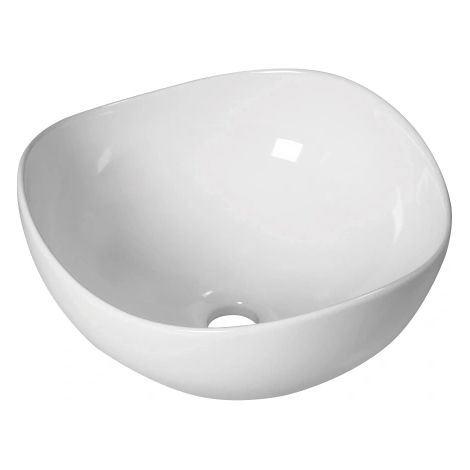 Lavabo da appoggio in ceramica bianca modello lotus 40 38x38x17 cm BARBOTTINA