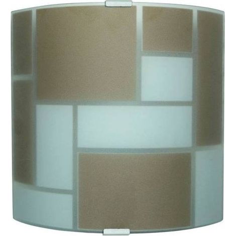 5 x APPLIQUE DORA 1XE27 MONT ARGENTO VETRO BIAN MARR