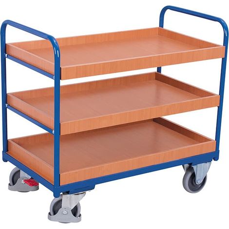VARIOfit Etagenwagen niedrig 850 x 500 mm 3 Tabletts (1/2)