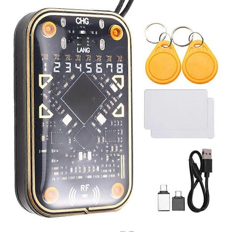Chameleon Ultra V2.0 RFID Smart Chip Reader Emulator + 2xUID Schlüsselanhänger/Karte 125 kHz 13,56 MHz Kartendekodierer NFC-Duplikator