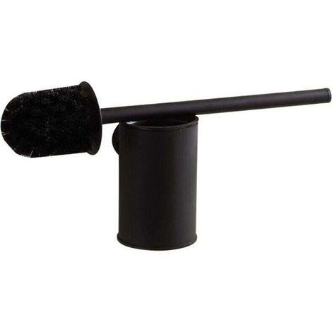 WC Suspendu Noir Support Mural Brosse WC Brosse WC Brosse de Toilette Brosse Toilette Noir 304 en Acier Inoxydable (1/4)