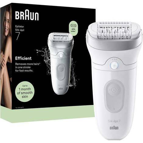 BRAUN Epilatore Silk épil 7 Efficient Wet & Dry (1/5)
