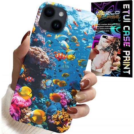 Custodia per iPhone 13 - barriera corallina, pesci colorati, mondo sottomarino dei pesci (1/5)