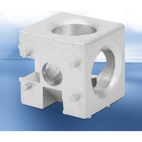 Stück rechtwinklige Verbindungsblöcke aus Zinklegierung mit Nylonabdeckung für 3030 Aluminiumprofile, 2-Wege/3-Wege (1/5)