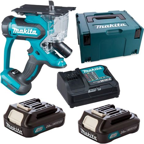 Découpeuse 12V pour plaques de plâtre 2x2Ah Makita SD100DSAJ