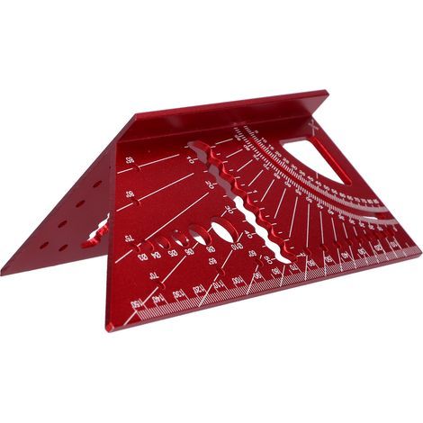 Règle de Mesure d'Angle pour Menuiserie en Alliage d'Aluminium 3D Mitre 45°/90° (1/5)