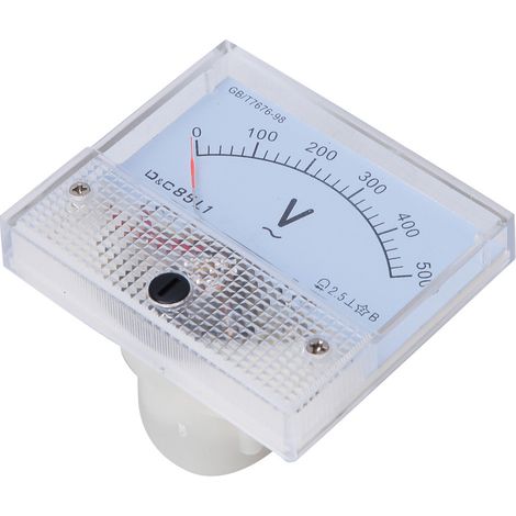 Wechselstrom-Zeigervoltmeter, Messbereich 0-500V, Spannungsprüfgerät, Detektor, Einbaumessgerät (1/5)