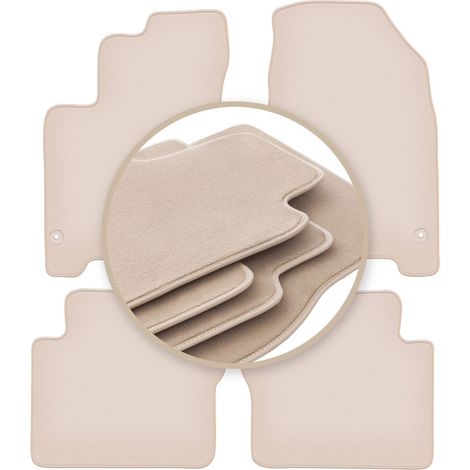 Beige Matten PREMIUM für: Renault Koleos I SUV 2007-2016
