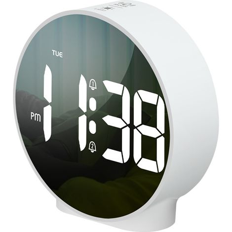 Entre sus funciones se incluyen la visualización del día de la semana, una función de repetición de alarma, 4 niveles de brillo ajustables y 2 alarmas.