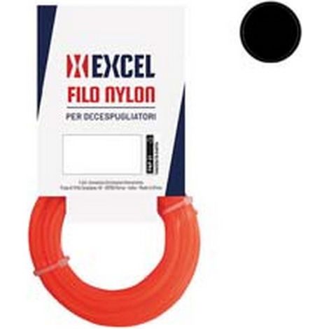 5BL FILO PER DECESPUGLIATORE IN NYLON TONDO ARANCIO - mm.2 in matassa mt.15
