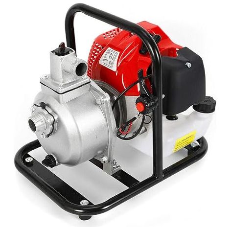 43cc 2 temps Essence Pompe à Eau à Moteur pour Jardin 1.25kw/6500rpm Maxi 15000 L/h (1/5)