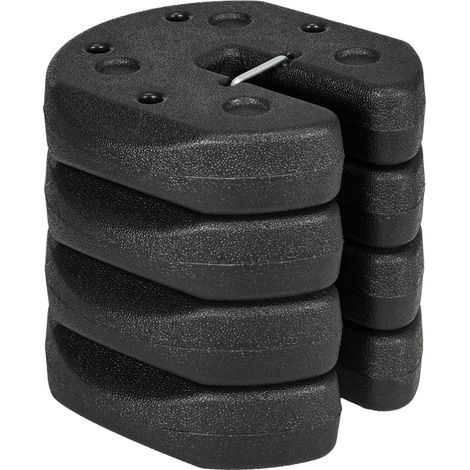 Pieds de support pour pavillon, lot de 4, poids de 12 kg avec goupilles de fixation et sangle de transport