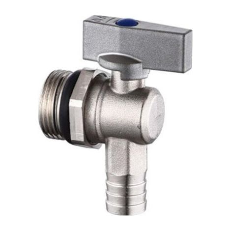 Vanne de vidange pour collecteur de chauffage au sol, évacuation de radiateur et vanne d'eaux usées, débit élevé de 0,6 à 2,5 cm, raccord essentiel (2,5 cm) (1/5)