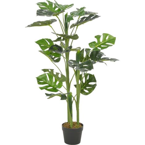 Künstliche Pflanze Monstera mit Topf Grün 100 cm