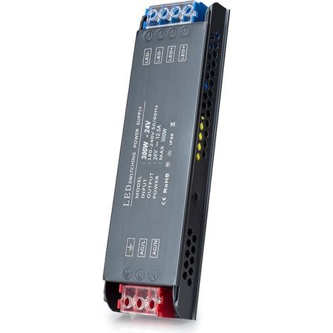 Ultra-thin 300W LED driver transformer, 12.5A power adapter, 180-240V input voltage (1/5)