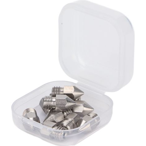 10 Stück MK8 3D-Druckerdüsen, Edelstahl, 1,75 mm Extrusionskopf-Zubehör, 0,3 mm